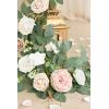 imageLings moment 2Pack 2ft Dusty Rose Artificial Flower Garland Lantern Flower Centerpieces Wedding Aisle Decor Chair Flowers Arch Floral for Signs DIY Table Wall Window Cake DecorationPkdusty Rose  Pink