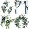 imagePreArranged Flower Packages in Dusty Blue ampamp Navy Wedding Venue Decor Package Set of 10
