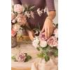 imageLings Moment Artificial Flowers 25Pcs Mauve Plum Roses Decor wStems3quot Real Touch DIY Foam Floral for Wedding BouquetCenterpieces Outdoors Party Backdrop RoomTable and GardenPot DecorationsPk Dusty Rose