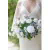 imageLings Moment Artificial Flowers 25Pcs Mauve Plum Roses Decor wStems3quot Real Touch DIY Foam Floral for Wedding BouquetCenterpieces Outdoors Party Backdrop RoomTable and GardenPot DecorationsSlv Shimmer Silver Grey  White