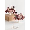 imageLings Moment Artificial Flowers 25Pcs Mauve Plum Roses Decor wStems3quot Real Touch DIY Foam Floral for Wedding BouquetCenterpieces Outdoors Party Backdrop RoomTable and GardenPot DecorationsRd Shades of Burgundy