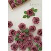 imageLings Moment Artificial Flowers 25Pcs Mauve Plum Roses Decor wStems3quot Real Touch DIY Foam Floral for Wedding BouquetCenterpieces Outdoors Party Backdrop RoomTable and GardenPot DecorationsPk Mauve