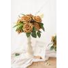 imageLings Moment Artificial Flowers 25Pcs Mauve Plum Roses Decor wStems3quot Real Touch DIY Foam Floral for Wedding BouquetCenterpieces Outdoors Party Backdrop RoomTable and GardenPot DecorationsGld Gold