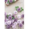 imageLings Moment Artificial Flowers 25Pcs Mauve Plum Roses Decor wStems3quot Real Touch DIY Foam Floral for Wedding BouquetCenterpieces Outdoors Party Backdrop RoomTable and GardenPot DecorationsPr Dusty Violet  Pale Lavender
