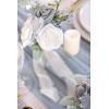 imageLings Moment Artificial Flowers 25Pcs Mauve Plum Roses Decor wStems3quot Real Touch DIY Foam Floral for Wedding BouquetCenterpieces Outdoors Party Backdrop RoomTable and GardenPot DecorationsSlv Shimmer Silver Grey  White