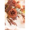 imageLings Moment Artificial Flowers 25Pcs Mauve Plum Roses Decor wStems3quot Real Touch DIY Foam Floral for Wedding BouquetCenterpieces Outdoors Party Backdrop RoomTable and GardenPot DecorationsOr Burnt Orange