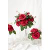 imageLings Moment Artificial Flowers 25Pcs Mauve Plum Roses Decor wStems3quot Real Touch DIY Foam Floral for Wedding BouquetCenterpieces Outdoors Party Backdrop RoomTable and GardenPot DecorationsPk Hot Pink