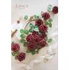 imageLings Moment Artificial Flowers 25Pcs Mauve Plum Roses Decor wStems3quot Real Touch DIY Foam Floral for Wedding BouquetCenterpieces Outdoors Party Backdrop RoomTable and GardenPot DecorationsRd Shades of Burgundy