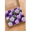 imageLings Moment Artificial Flowers 25Pcs Mauve Plum Roses Decor wStems3quot Real Touch DIY Foam Floral for Wedding BouquetCenterpieces Outdoors Party Backdrop RoomTable and GardenPot DecorationsPr Purple  Lilac
