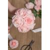 imageLings Moment Artificial Flowers 25Pcs Mauve Plum Roses Decor wStems3quot Real Touch DIY Foam Floral for Wedding BouquetCenterpieces Outdoors Party Backdrop RoomTable and GardenPot DecorationsPk Pink Shades