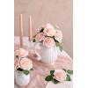 imageLings Moment Artificial Flowers 25Pcs Mauve Plum Roses Decor wStems3quot Real Touch DIY Foam Floral for Wedding BouquetCenterpieces Outdoors Party Backdrop RoomTable and GardenPot DecorationsPk Glowing Blush