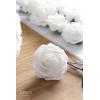 imageLings Moment Artificial Flowers 25Pcs Mauve Plum Roses Decor wStems3quot Real Touch DIY Foam Floral for Wedding BouquetCenterpieces Outdoors Party Backdrop RoomTable and GardenPot DecorationsWht White