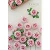 imageLings Moment Artificial Flowers 25Pcs Mauve Plum Roses Decor wStems3quot Real Touch DIY Foam Floral for Wedding BouquetCenterpieces Outdoors Party Backdrop RoomTable and GardenPot DecorationsPk Shabby Blush