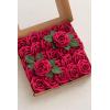 imageLings Moment Artificial Flowers 25Pcs Mauve Plum Roses Decor wStems3quot Real Touch DIY Foam Floral for Wedding BouquetCenterpieces Outdoors Party Backdrop RoomTable and GardenPot DecorationsPk Hot Pink