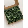 imageLings Moment Artificial Flowers 25Pcs Mauve Plum Roses Decor wStems3quot Real Touch DIY Foam Floral for Wedding BouquetCenterpieces Outdoors Party Backdrop RoomTable and GardenPot DecorationsGn Emerald Green