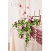 imageLings Moment Artificial Flowers 25Pcs Mauve Plum Roses Decor wStems3quot Real Touch DIY Foam Floral for Wedding BouquetCenterpieces Outdoors Party Backdrop RoomTable and GardenPot DecorationsPk Cinnamon Rose  Shabby Pink