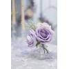 imageLings Moment Artificial Flowers 25Pcs Mauve Plum Roses Decor wStems3quot Real Touch DIY Foam Floral for Wedding BouquetCenterpieces Outdoors Party Backdrop RoomTable and GardenPot DecorationsPr Dusty Violet  Pale Lavender