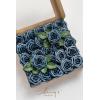 imageLings Moment Artificial Flowers 25Pcs Mauve Plum Roses Decor wStems3quot Real Touch DIY Foam Floral for Wedding BouquetCenterpieces Outdoors Party Backdrop RoomTable and GardenPot DecorationsBlu Glowing Navy Blue