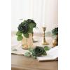 imageLings Moment Artificial Flowers 25Pcs Mauve Plum Roses Decor wStems3quot Real Touch DIY Foam Floral for Wedding BouquetCenterpieces Outdoors Party Backdrop RoomTable and GardenPot DecorationsGn Emerald Green