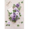 imageLings Moment Artificial Flowers 25Pcs Mauve Plum Roses Decor wStems3quot Real Touch DIY Foam Floral for Wedding BouquetCenterpieces Outdoors Party Backdrop RoomTable and GardenPot DecorationsPr Dusty Violet  Pale Lavender