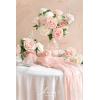 imageLings Moment Artificial Flowers 25Pcs Mauve Plum Roses Decor wStems3quot Real Touch DIY Foam Floral for Wedding BouquetCenterpieces Outdoors Party Backdrop RoomTable and GardenPot DecorationsWht Glowing Cream