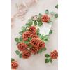 imageLings Moment Artificial Flowers 25Pcs Mauve Plum Roses Decor wStems3quot Real Touch DIY Foam Floral for Wedding BouquetCenterpieces Outdoors Party Backdrop RoomTable and GardenPot DecorationsOr Burnt Orange