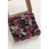 imageLings Moment Artificial Flowers 25Pcs Mauve Plum Roses Decor wStems3quot Real Touch DIY Foam Floral for Wedding BouquetCenterpieces Outdoors Party Backdrop RoomTable and GardenPot DecorationsPurmauve Plum Lily