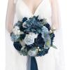 imageLings Moment Artificial Flowers 25Pcs Mauve Plum Roses Decor wStems3quot Real Touch DIY Foam Floral for Wedding BouquetCenterpieces Outdoors Party Backdrop RoomTable and GardenPot DecorationsBlu Navy Blue