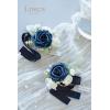 imageLings Moment Artificial Flowers 25Pcs Mauve Plum Roses Decor wStems3quot Real Touch DIY Foam Floral for Wedding BouquetCenterpieces Outdoors Party Backdrop RoomTable and GardenPot DecorationsBlu Navy Blue
