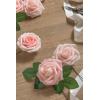 imageLings Moment Artificial Flowers 25Pcs Mauve Plum Roses Decor wStems3quot Real Touch DIY Foam Floral for Wedding BouquetCenterpieces Outdoors Party Backdrop RoomTable and GardenPot DecorationsPk Pink Shades