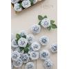 imageLings Moment Artificial Flowers 25Pcs Mauve Plum Roses Decor wStems3quot Real Touch DIY Foam Floral for Wedding BouquetCenterpieces Outdoors Party Backdrop RoomTable and GardenPot DecorationsBlu Powder Blue