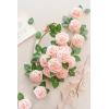 imageLings Moment Artificial Flowers 25Pcs Mauve Plum Roses Decor wStems3quot Real Touch DIY Foam Floral for Wedding BouquetCenterpieces Outdoors Party Backdrop RoomTable and GardenPot DecorationsPk Blush