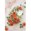 imageLings Moment Artificial Flowers 25Pcs Mauve Plum Roses Decor wStems3quot Real Touch DIY Foam Floral for Wedding BouquetCenterpieces Outdoors Party Backdrop RoomTable and GardenPot DecorationsOr Burnt Orange