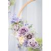 imageLings Moment Artificial Flowers 25Pcs Mauve Plum Roses Decor wStems3quot Real Touch DIY Foam Floral for Wedding BouquetCenterpieces Outdoors Party Backdrop RoomTable and GardenPot DecorationsPr Dusty Violet  Pale Lavender