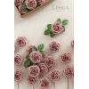 imageLings Moment Artificial Flowers 25Pcs Mauve Plum Roses Decor wStems3quot Real Touch DIY Foam Floral for Wedding BouquetCenterpieces Outdoors Party Backdrop RoomTable and GardenPot DecorationsPk Dusty Rose