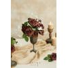 imageLings Moment Artificial Flowers 25Pcs Mauve Plum Roses Decor wStems3quot Real Touch DIY Foam Floral for Wedding BouquetCenterpieces Outdoors Party Backdrop RoomTable and GardenPot DecorationsBrn Walnut Brown