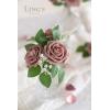 imageLings Moment Artificial Flowers 25Pcs Mauve Plum Roses Decor wStems3quot Real Touch DIY Foam Floral for Wedding BouquetCenterpieces Outdoors Party Backdrop RoomTable and GardenPot DecorationsPk Dusty Rose