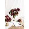 imageLings Moment Flowers 25pcs Fake Gardenia Burnt Terra Rust Artificial Flowers wStems Fake Flower for DIY Wedding Decorations Centerpieces Bouquets BoutonnieresRedburgundy
