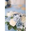 imageLings Moment Flowers 25pcs Fake Gardenia Burnt Terra Rust Artificial Flowers wStems Fake Flower for DIY Wedding Decorations Centerpieces Bouquets BoutonnieresBlusteel Blue