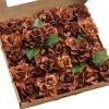 imageLings Moment Flowers 25pcs Fake Gardenia Burnt Terra Rust Artificial Flowers wStems Fake Flower for DIY Wedding Decorations Centerpieces Bouquets Boutonnieres0rburnt Terra Rust