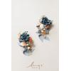 imageLings Moment 2pcs Prom WristShoulder Corsage Artificial Flower GirlMother HomecomingWedding Corsage Wristlet Dcor etc Black Gothic BurgundyBlublue  Pompon Mum