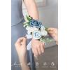 imageLings Moment 2pcs Prom WristShoulder Corsage Artificial Flower GirlMother HomecomingWedding Corsage Wristlet Dcor etc Black Gothic BurgundyBlublue