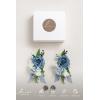 imageLings Moment 2pcs Prom WristShoulder Corsage Artificial Flower GirlMother HomecomingWedding Corsage Wristlet Dcor etc Black Gothic BurgundyBlublue