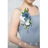 imageLings Moment 2pcs Prom WristShoulder Corsage Artificial Flower GirlMother HomecomingWedding Corsage Wristlet Dcor etc Black Gothic BurgundyBlublue