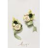 imageLings Moment 2pcs Prom WristShoulder Corsage Artificial Flower GirlMother HomecomingWedding Corsage Wristlet Dcor etc Black Gothic BurgundyGrnemerald Green  Beige