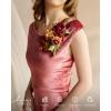 imageLings Moment 2pcs Prom WristShoulder Corsage Artificial Flower GirlMother HomecomingWedding Corsage Wristlet Dcor etc Black Gothic BurgundyOrterracotta  Cream