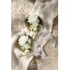 imageLings Moment 2pcs Prom WristShoulder Corsage Artificial Flower GirlMother HomecomingWedding Corsage Wristlet Dcor etc Black Gothic BurgundyWhtwhite  Lily Valley