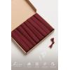 imageLings Moment Wedding Chiffon Chair Sashes Cover Aisle Decorations Draping Fabric WrinkleFree with Tie 16 Pcs Burgundy for Party Ceremony Reception Floral Arrangement Banquet Outdoor DecorRedburgundy
