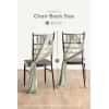 imageLings Moment Wedding Chiffon Chair Sashes Cover Aisle Decorations Draping Fabric WrinkleFree with Tie 16 Pcs Burgundy for Party Ceremony Reception Floral Arrangement Banquet Outdoor DecorGrnsage Green  Milky Green