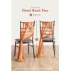 imageLings Moment Wedding Chiffon Chair Sashes Cover Aisle Decorations Draping Fabric WrinkleFree with Tie 16 Pcs Burgundy for Party Ceremony Reception Floral Arrangement Banquet Outdoor DecorOrburnt Orange  Orange Clay